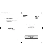 Samsung LS15M13C Owner'S Instructions Manual предпросмотр