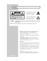 Предварительный просмотр 2 страницы Samsung LS15N13W Owner'S Instructions Manual