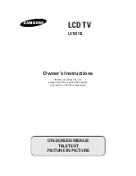 Samsung LS15S13C Owner'S Instructions Manual предпросмотр