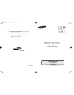 Предварительный просмотр 1 страницы Samsung LS20M22C Owner'S Instructions Manual