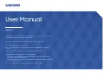 Samsung LS27B800TGUXEN User Manual preview