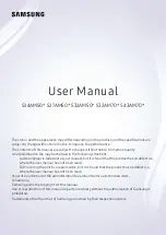 Preview for 1 page of Samsung LS32AM700URXEN User Manual