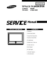 Preview for 1 page of Samsung LT22A13W Service Manual