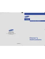 Samsung LTN1565 Owner'S Instructions Manual preview