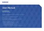 Samsung LU32J592UQRXXU User Manual preview