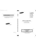 Предварительный просмотр 1 страницы Samsung LW17M24C Owner'S Instructions Manual