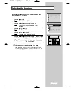 Предварительный просмотр 31 страницы Samsung LW29A13W Owner'S Instructions Manual