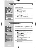 Предварительный просмотр 16 страницы Samsung LW30A23W Owner'S Instructions Manual