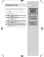 Предварительный просмотр 47 страницы Samsung LW30A23W Owner'S Instructions Manual