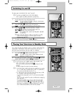 Preview for 14 page of Samsung LW32A30W Owner'S Instructions Manual