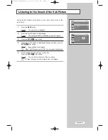 Preview for 32 page of Samsung LW32A30W Owner'S Instructions Manual