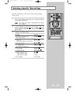 Preview for 50 page of Samsung LW32A30W Owner'S Instructions Manual