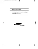 Preview for 64 page of Samsung LW32A30W Owner'S Instructions Manual