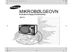 Preview for 25 page of Samsung M1777N Owner'S Instructions And Cooking Manual