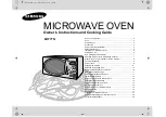 Preview for 97 page of Samsung M1777N Owner'S Instructions And Cooking Manual