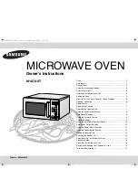 Preview for 1 page of Samsung M187AST Owner'S Instructions Manual