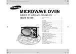 Preview for 97 page of Samsung M1917N Owner'S Instructions And Cooking Manual