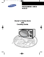 Preview for 1 page of Samsung M1927 Owner'S Instructions Manual