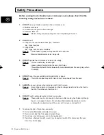 Preview for 8 page of Samsung M1D33-1 Owner'S Instructions Manual