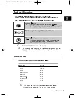 Preview for 13 page of Samsung M1D33 Owner'S Instructions And Cooking Manual