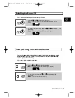 Preview for 21 page of Samsung M1D33 Owner'S Instructions And Cooking Manual