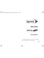 Предварительный просмотр 1 страницы Samsung M220 User Manual