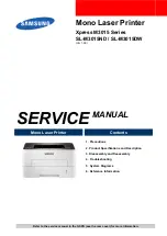 Samsung M3015 Series Service Manual preview