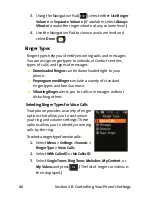 Preview for 106 page of Samsung M620 - SPH UpStage Cell Phone Manual