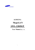 Preview for 2 page of Samsung MagicLAN SWL-2200P User Manual