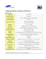 Preview for 8 page of Samsung MagicLAN SWL-2200P User Manual