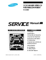 Preview for 1 page of Samsung MAX-460V Service Manual