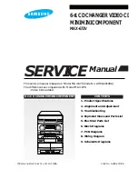 Samsung MAX-673V Service Manual предпросмотр