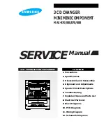 Предварительный просмотр 1 страницы Samsung MAX-852P Service Manual