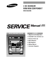 Samsung MAX-960 Service Manual preview