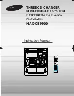 Samsung MAX-DB9900 Instruction Manual preview