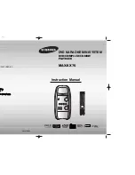 Samsung MAX-KX75 Instruction Manual preview