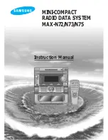 Предварительный просмотр 1 страницы Samsung MAX-N75 Instruction Manual