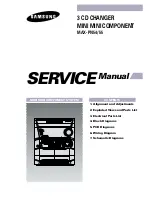 Samsung MAX- PN54 Service Manual preview