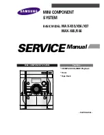 Preview for 1 page of Samsung MAX-X55 Service Manual