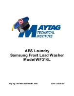 Preview for 1 page of Samsung MAYTAG WF316L Service Manual