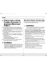 Preview for 2 page of Samsung MC1015BB Owner'S Manual