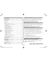 Preview for 2 page of Samsung MC11H6033 Owner'S Instructions & Cooking Manual