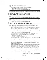 Preview for 7 page of Samsung MC17F808KDT/AA User Manual