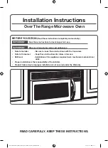 Samsung MC17F808KDT Installation Instructions Manual предпросмотр