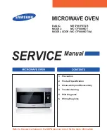 Предварительный просмотр 1 страницы Samsung MC17F808KDT Service Manual