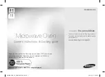 Samsung MC28H5135CK Owner'S Instructions & Cooking Manual предпросмотр