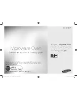 Samsung MC455TBRC SERIES Owner'S Instructions & Cooking Manual preview