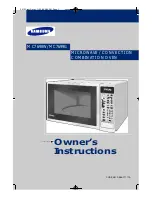 Preview for 1 page of Samsung MC7698W Owner'S Instructions Manual