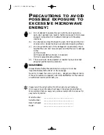 Предварительный просмотр 2 страницы Samsung MC7698W Owner'S Instructions Manual