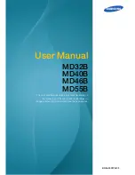 Samsung MD40B User Manual preview